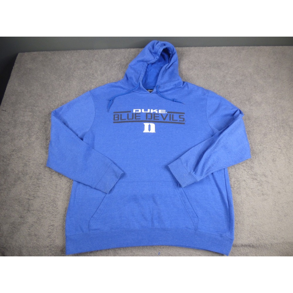 Duke Blue Devils Hoodie Mens XL Blue Heather Graphic Sweatshirt NCAA Colosseum